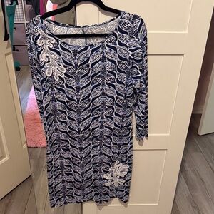 Lilly Pulitzer Blue and White Dress